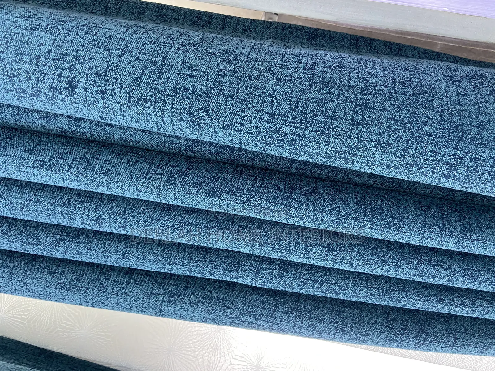 USA Imported Cotton Curtain Fabric in Blue