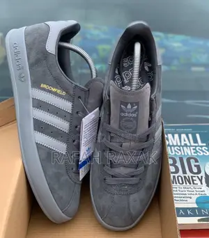 Grey Suede Adidas Broomfield Casual Trainer Sneakers