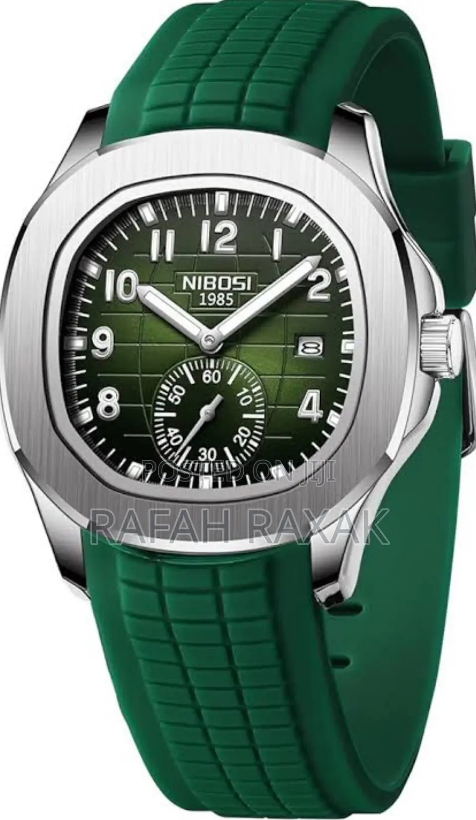 Original Army Green Rubber NIBOSI Casual Watch