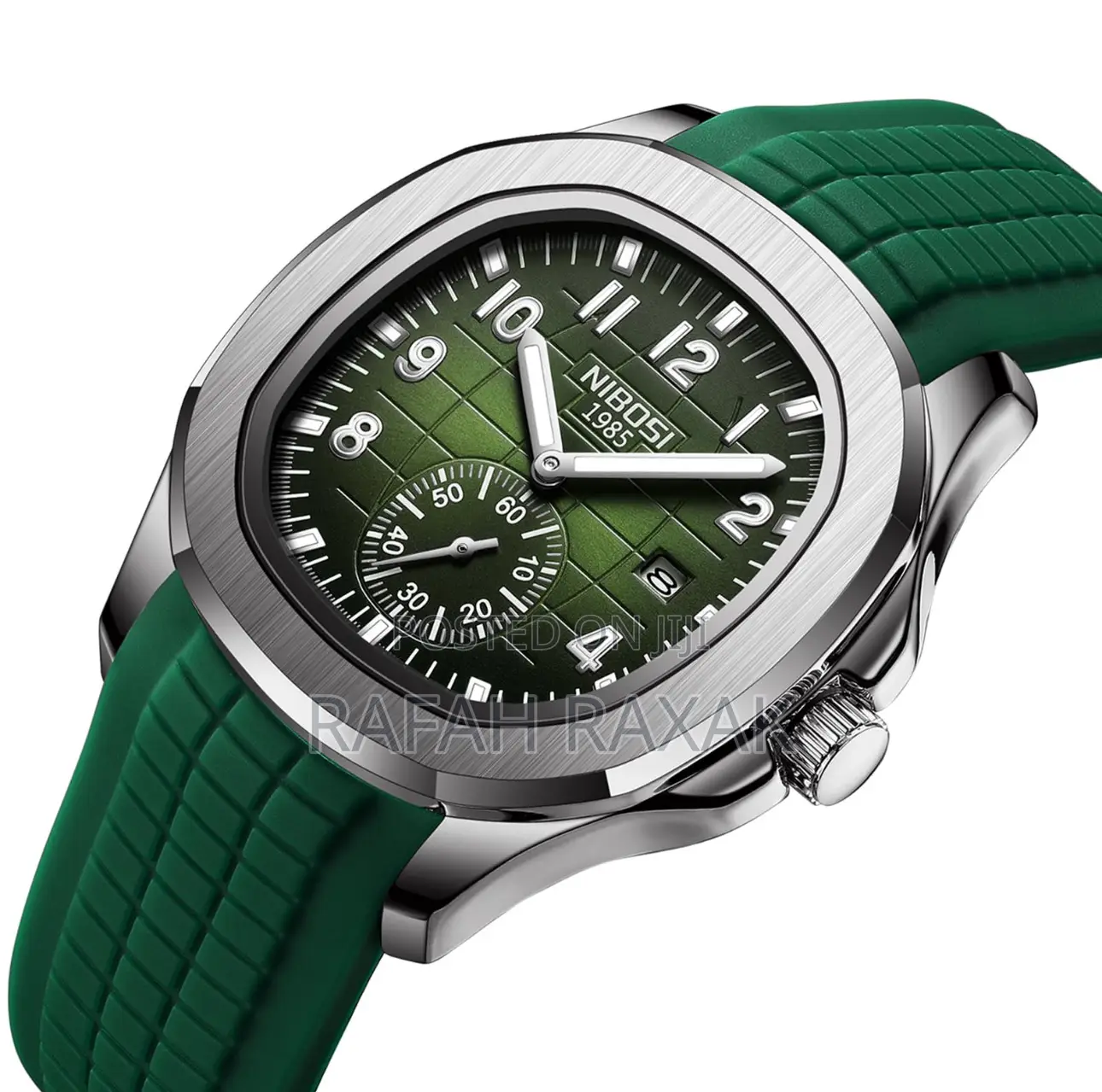 Original Army Green Rubber NIBOSI Casual Watch
