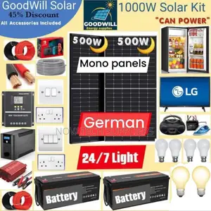1000W Solar System Full Kit / Original Solar.
