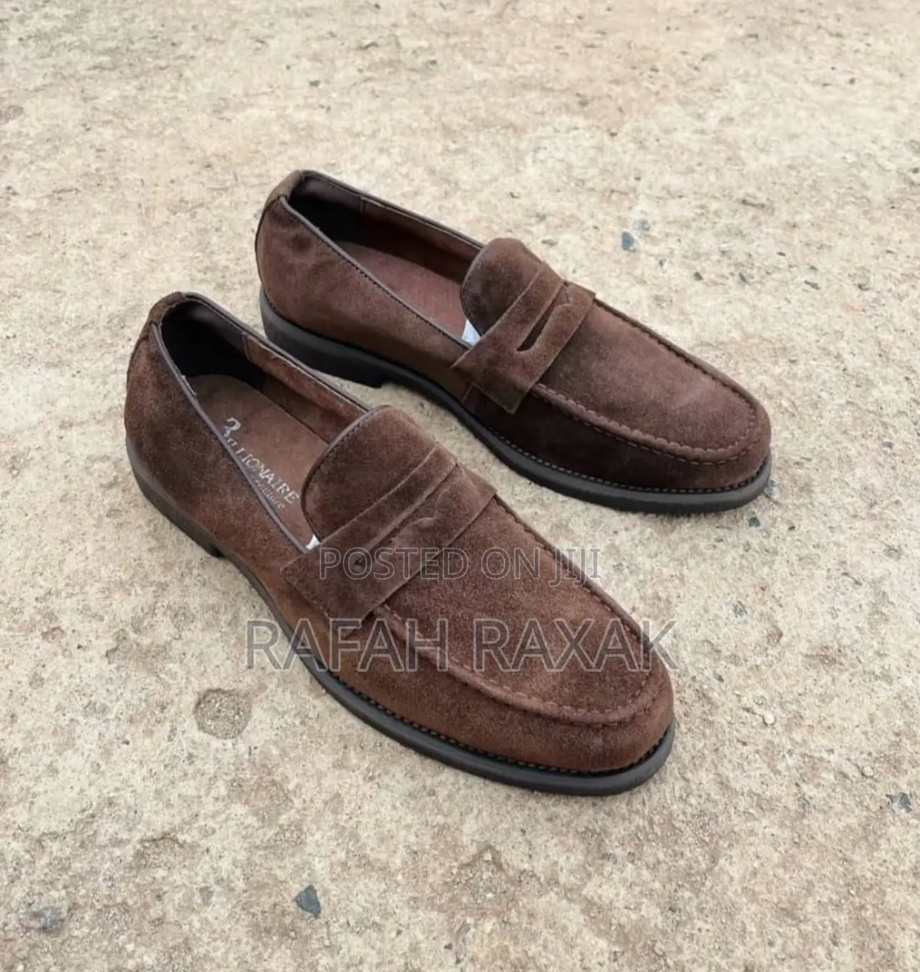 Original Brown Smart Casual Suede Billionaire Loafers