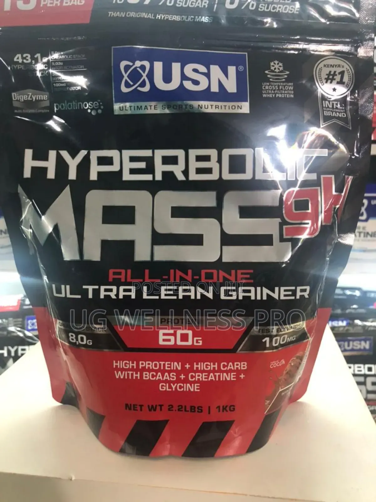 Usn
Hyperbolic Mass GH - Chocolate 1kg 13 Scoops 1kg