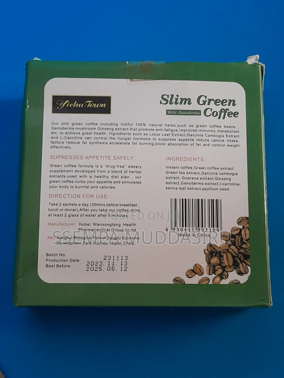 Winstown Weight Loss Slim Green Coffee With Ganoderma