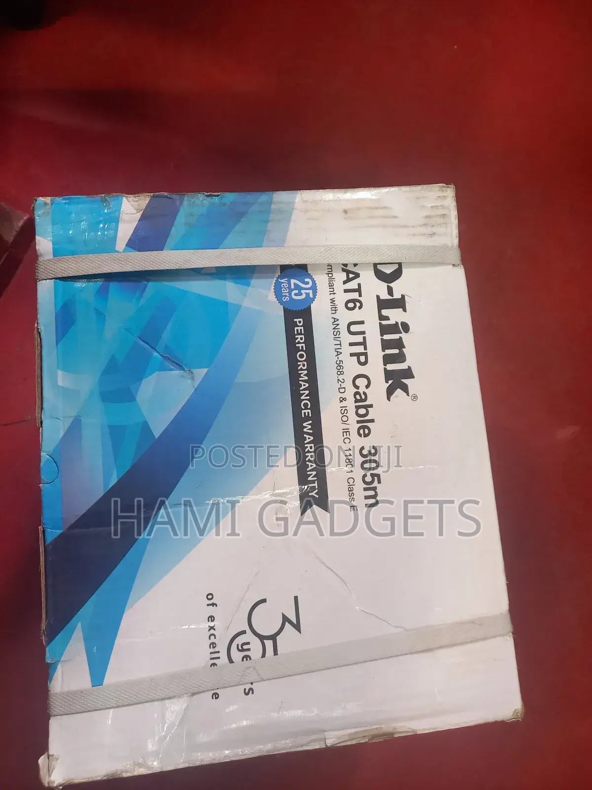 Dlink Cat6 Roll Indoor Cable Original Pure Copper (Utp 305)