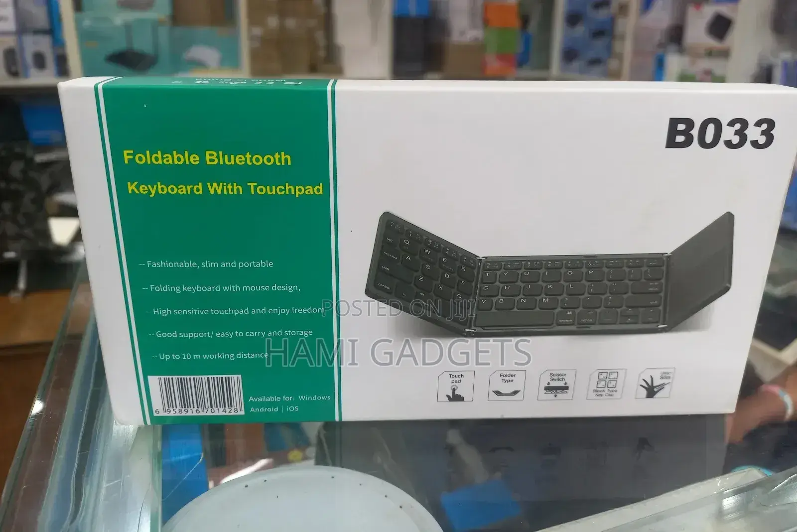 Foldable Bluetooth Keyboard With Touch Pad