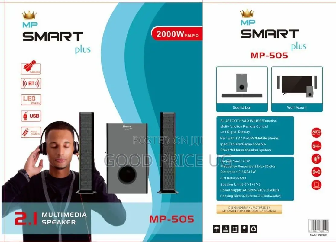 MP-505 Smart Plus Sound Bar/Multimedia Speaker