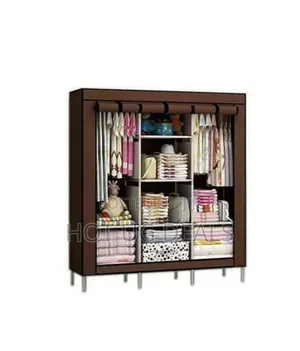 3 Column Cloth Frame Wardrobe , Not Assembled.