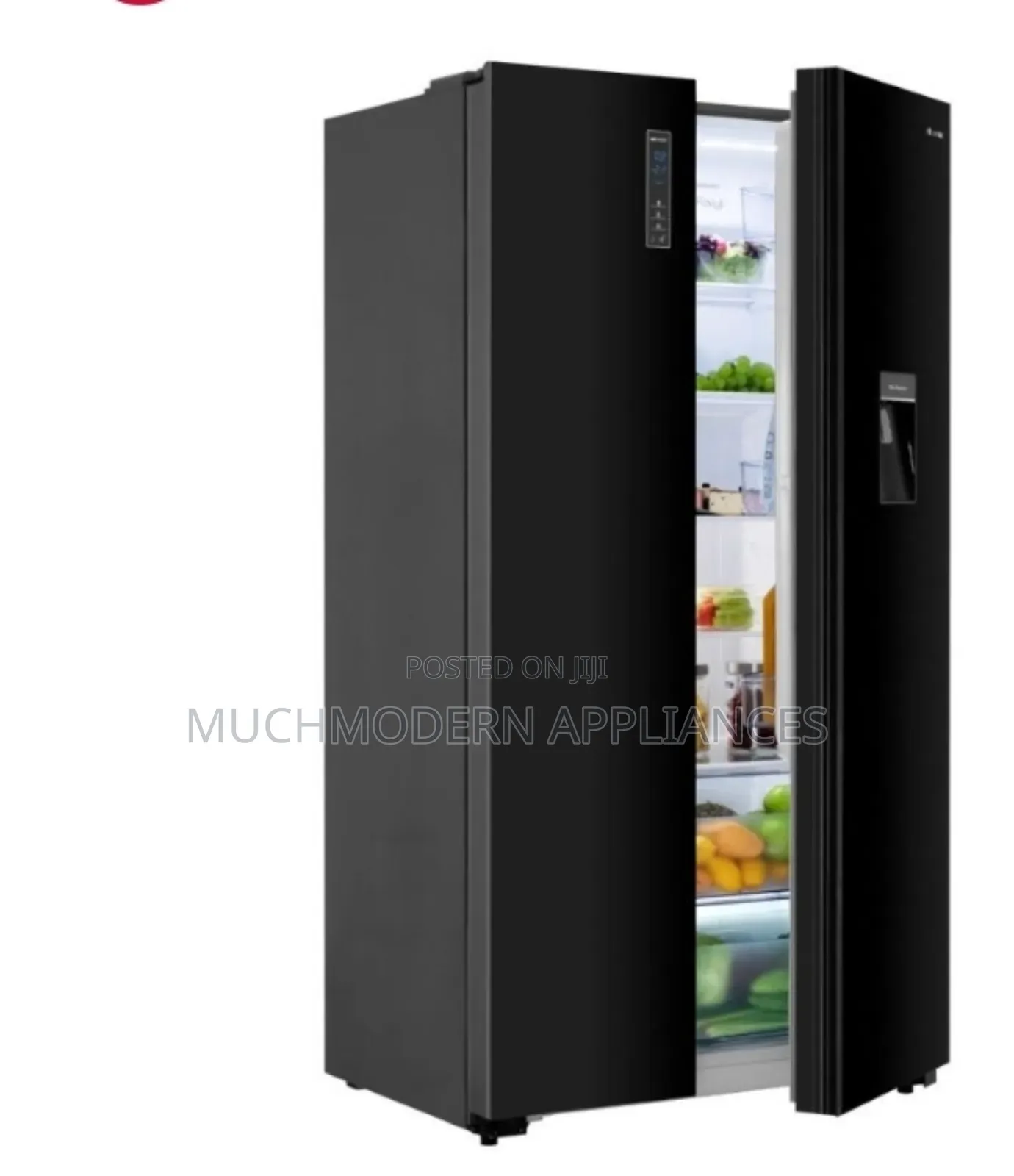 Hisense 670lt Side by Side, Water Dispenser,Glass Finish