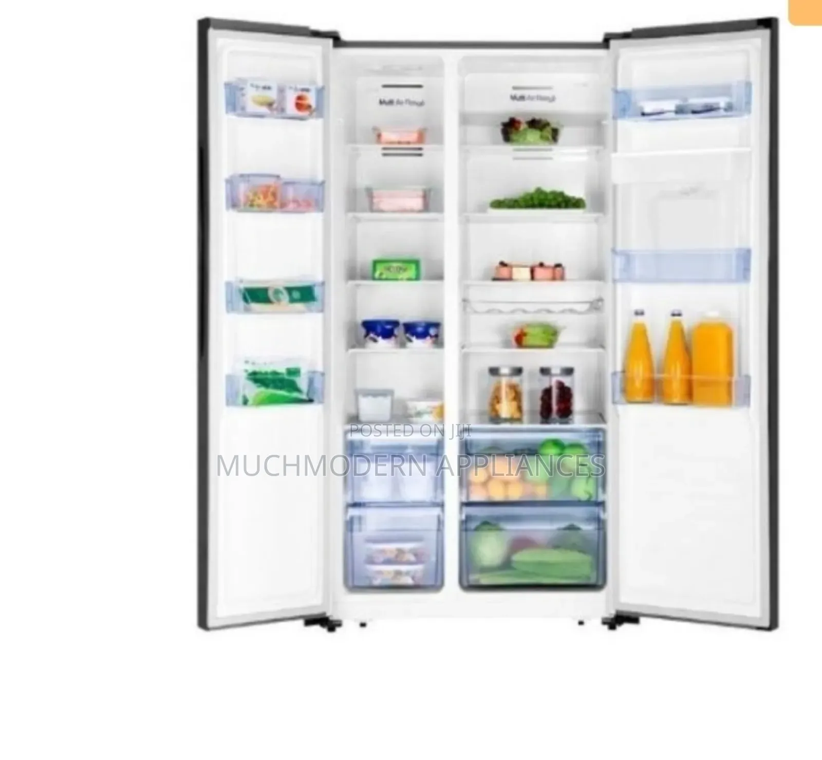 Hisense 670lt Side by Side, Water Dispenser,Glass Finish