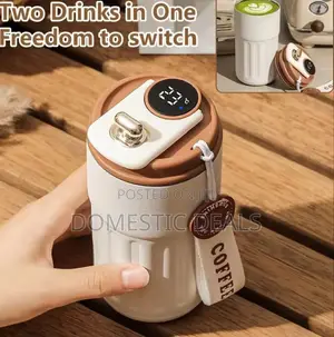 Coffee Thermos Mug With Temperature Display