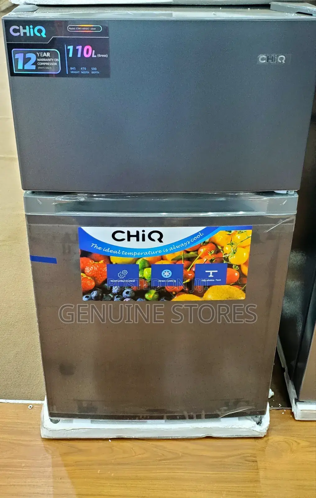 Chiq 110 Litres Double Door Refrigerator