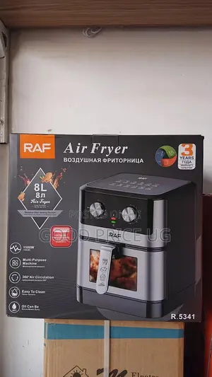 8L Raf Manual Air Fryer/ 360 Air Circulation