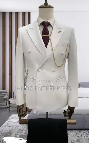 Turkish Prom Suit Cream White