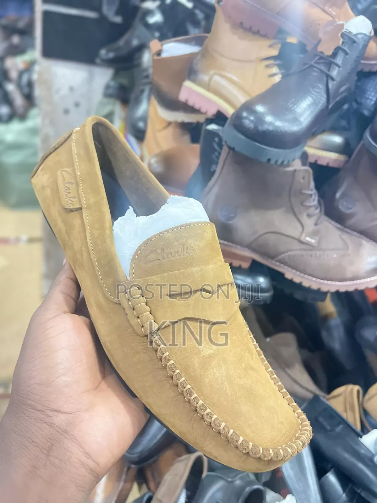 Iconic Clarks Brown Moccasins
