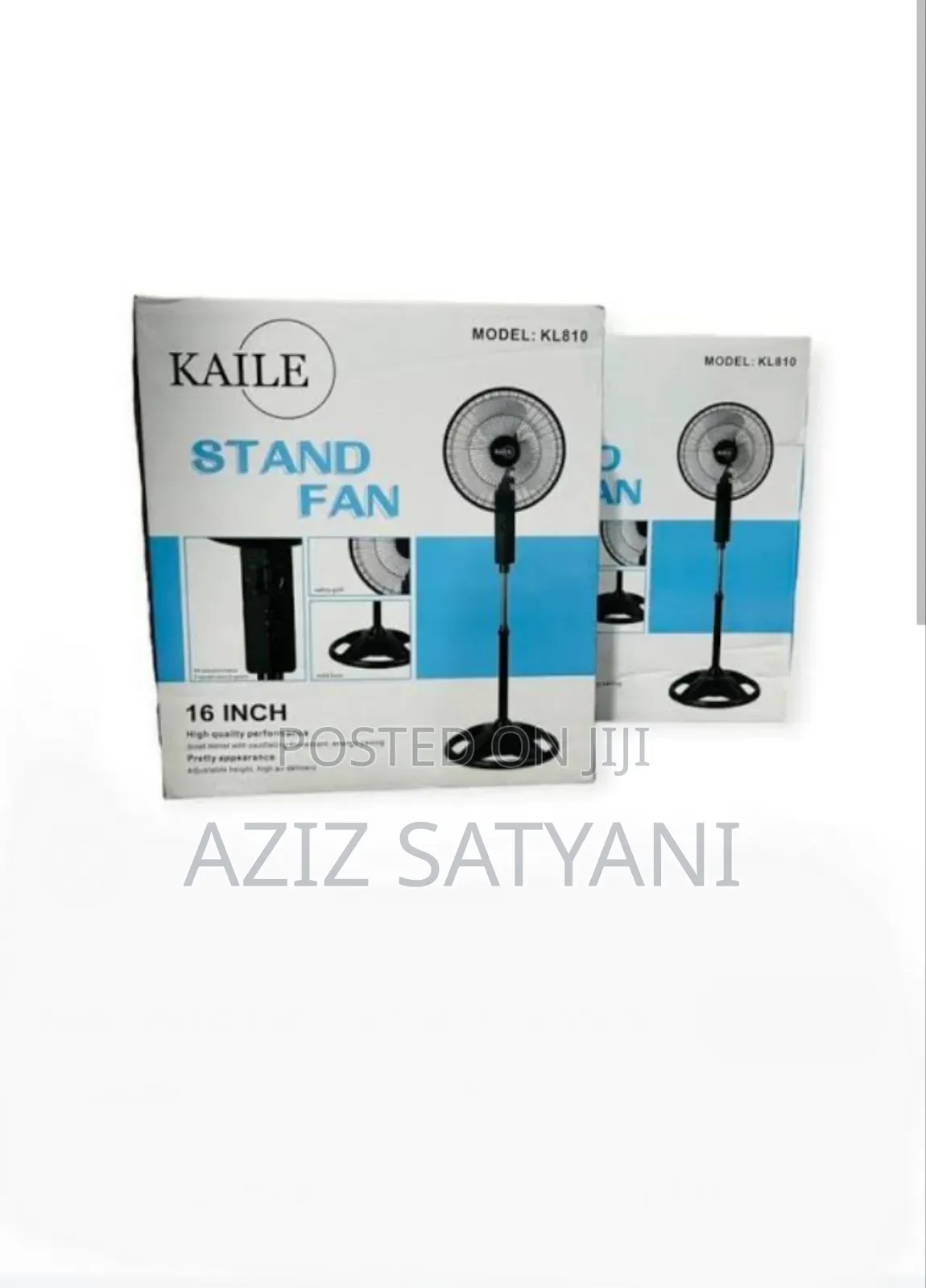 High Quality Perfomance 16 Inch Stand Fan-black