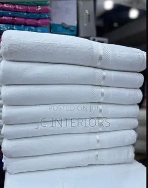 Towel / White Thick Towels Large