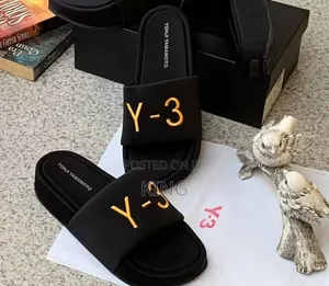 Black Yamamoto Adidas Y3 Slides