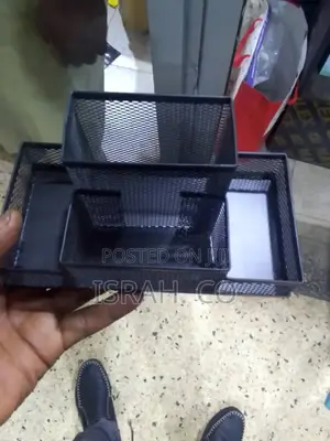 Metal Mesh Desk Organizer