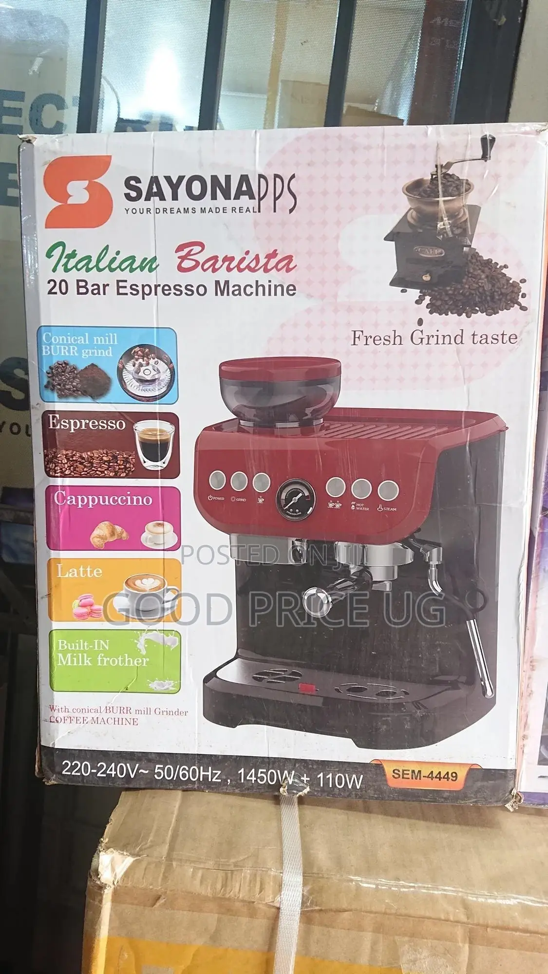 Sayona 20 Bar Espresso Machine