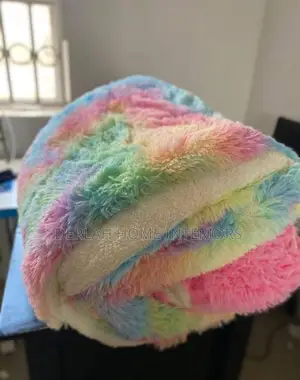 Fluffy Carpets in Rainbow Colour