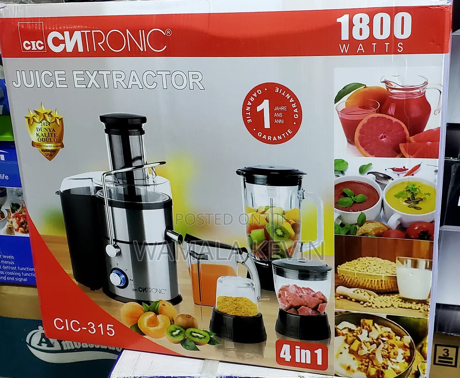 Electric Juice Extractor 4in1