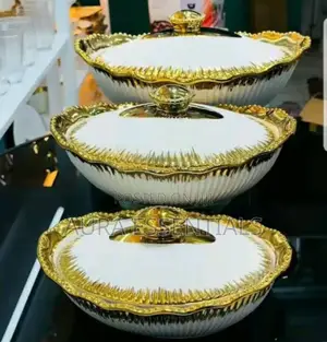 3pcs Big Ceramic Soup Pots