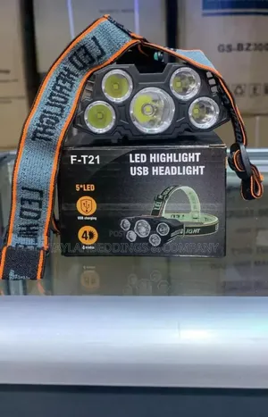 5LED Headlight Rechargeable Light Climbing Camping Light