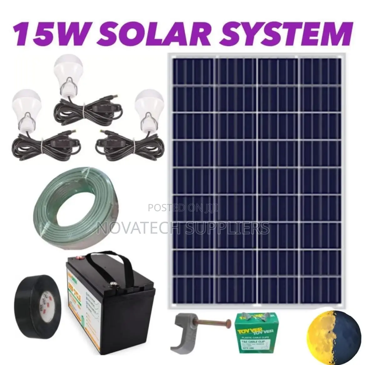 15W Solar System Complete Kit Eth