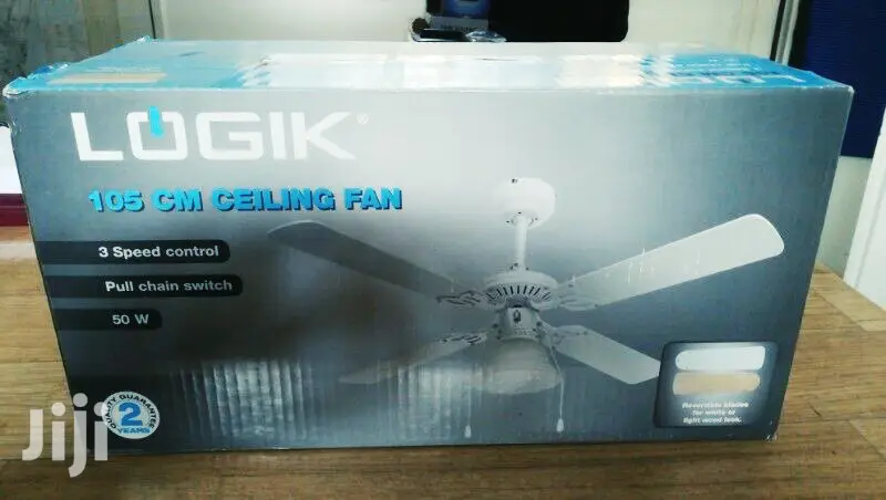 Logik Ceiling Fan With Lightshade 105cm