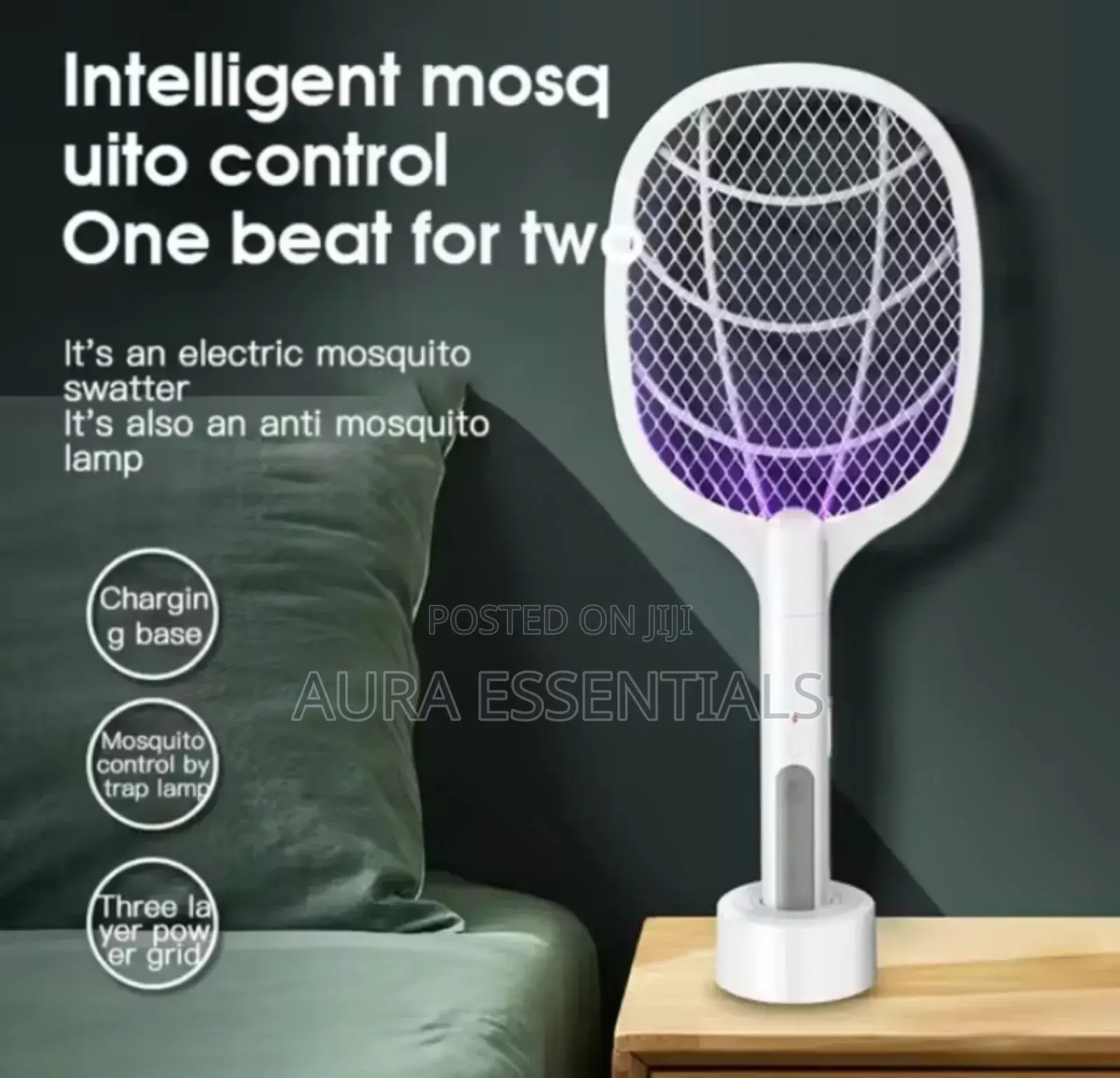3 in 1 Electric Mosquito Swatter Mosquito Killer