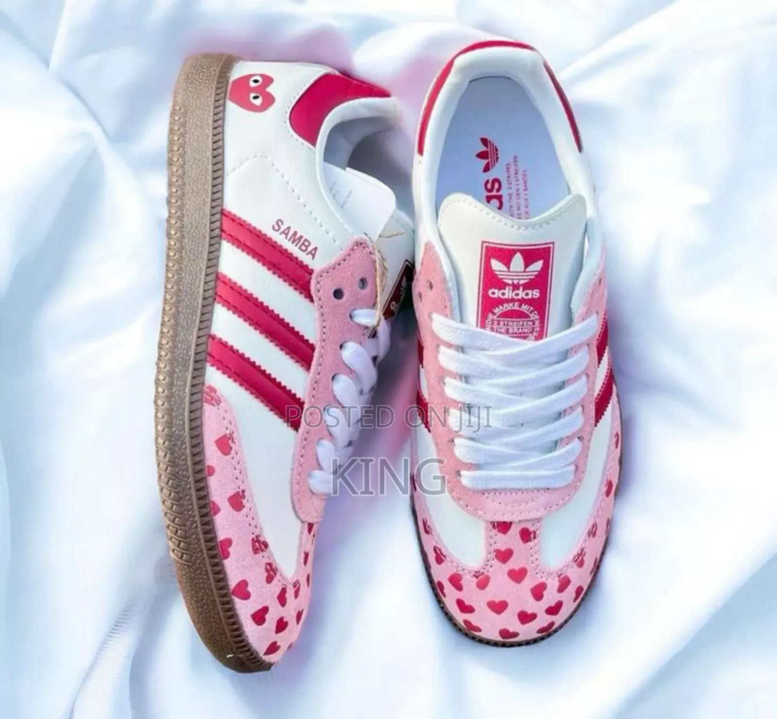 Adidas Samba X CDG Rose Red Ladies Sneakers
