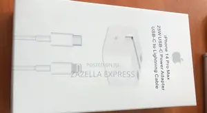 iPhone 25w Usb-C to Lightning Fast Charging Power Adapter