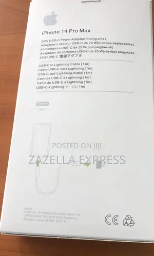 iPhone 25w Usb-C to Lightning Fast Charging Power Adapter
