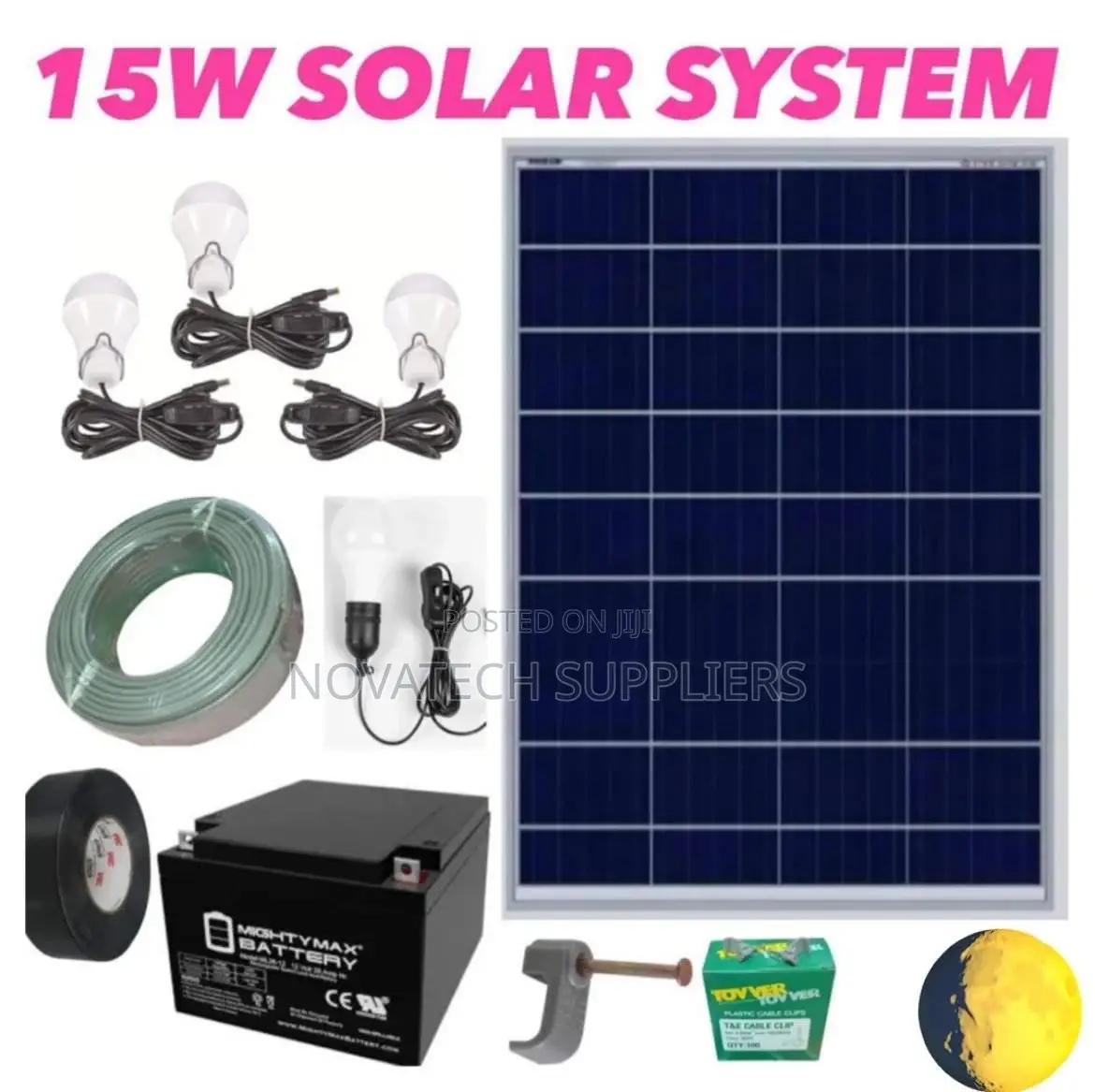 15W Solar System Full Kit / German Solar