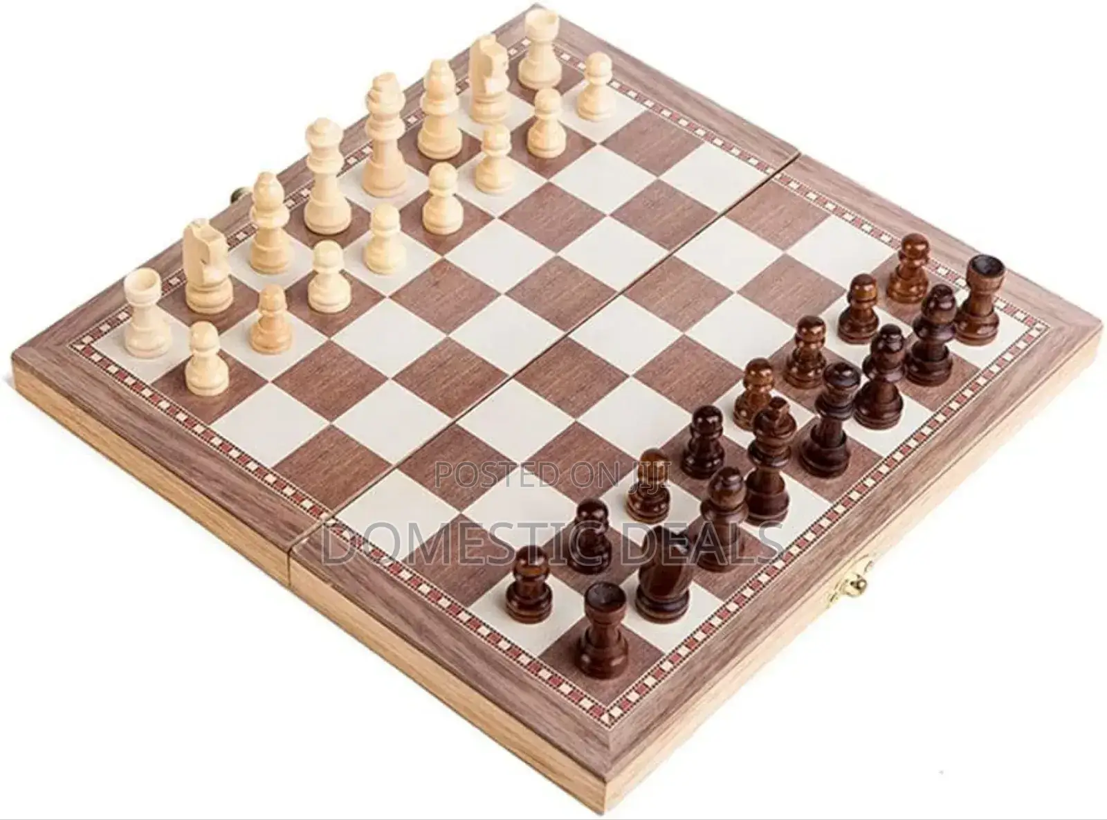 Foldable Wooden Chess Game