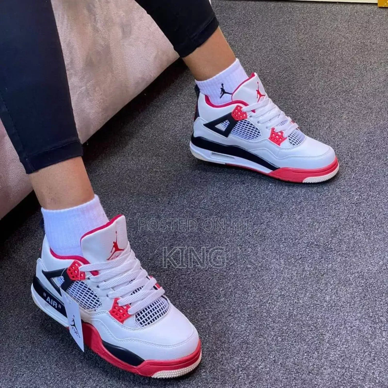 Vogue Ladies Jordan 4 Sneakers