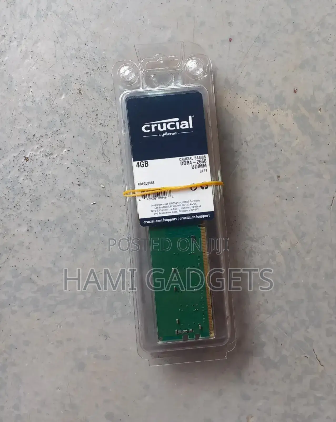Ram Crucial 4gb Ddr4 Desktop