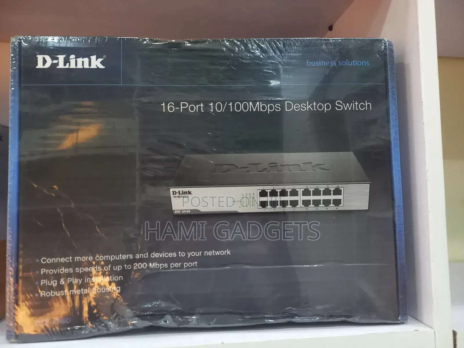 Dlink 16port 10/100mbps Desktop Switch (Des 1016D)
