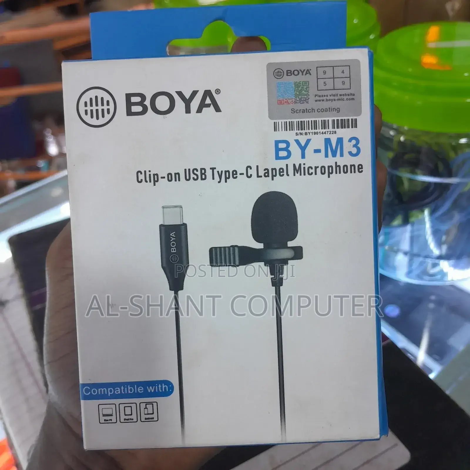 Boya by-M3 Microphone/ TYPE-C Lapel Microphone