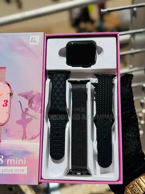 Wisme Ws-68 Mini Smartwatch 3 Strap New 2025 (Black)