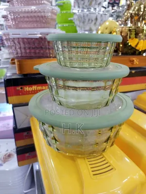 3-Piece Round Melamine Storage Containers
