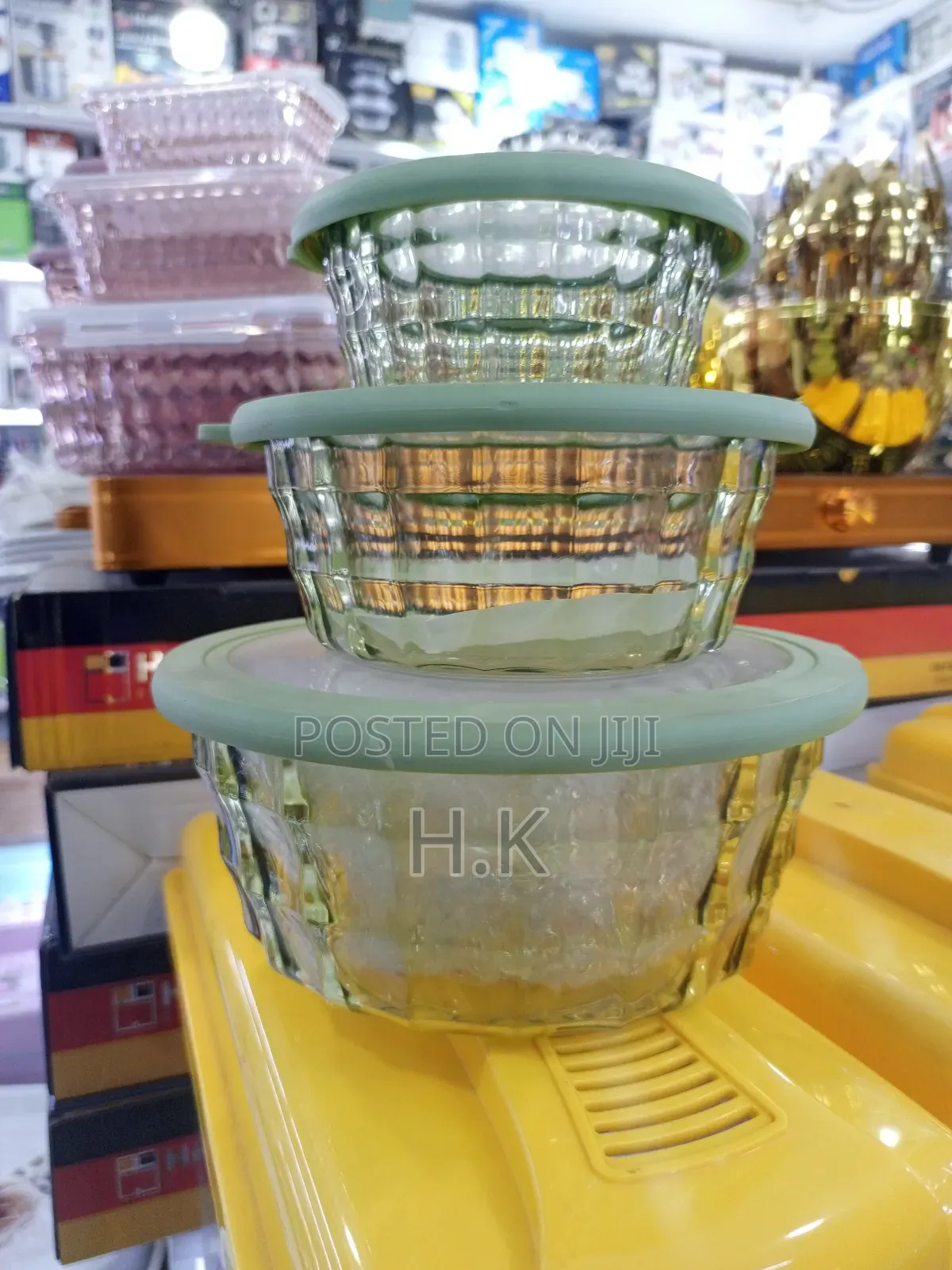 3-Piece Round Melamine Storage Containers