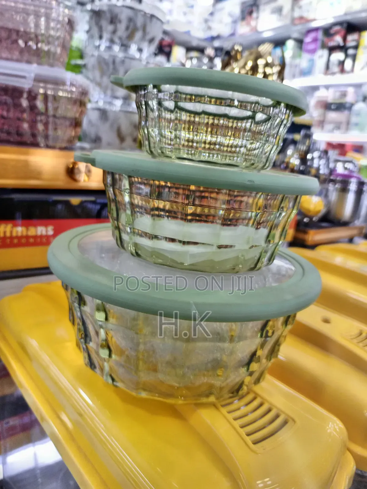3-Piece Round Melamine Storage Containers