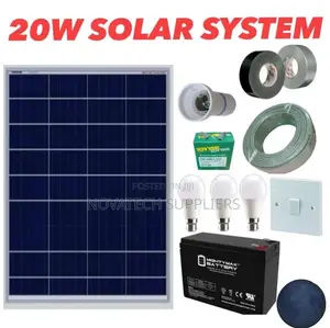 20W Solar System Full Kit Rada