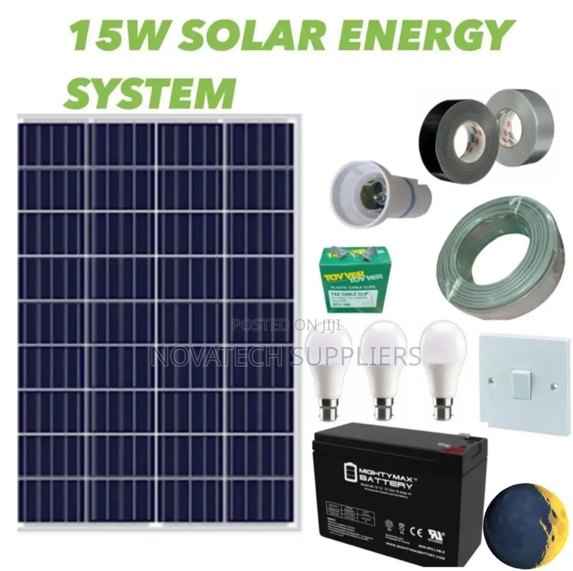 15W Solar System Full Kit Kam