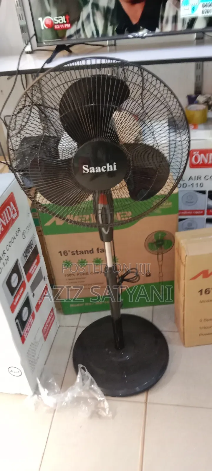 High Quality Perfomance 16 Inch Stand Fan-black