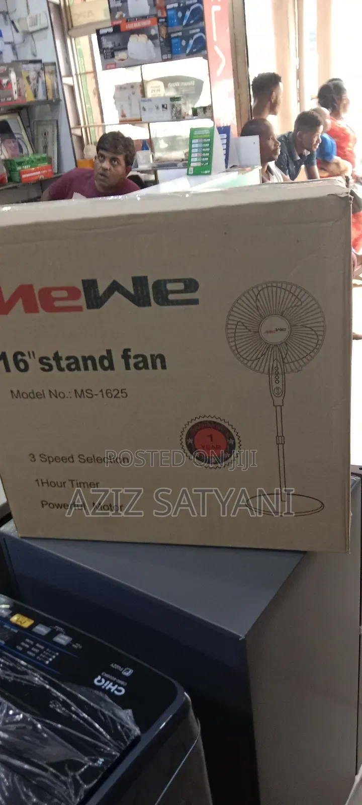 High Quality Perfomance 16 Inch Stand Fan-black