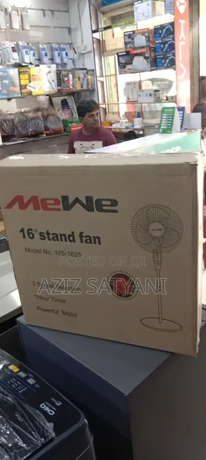 High Quality Perfomance 16 Inch Stand Fan-black