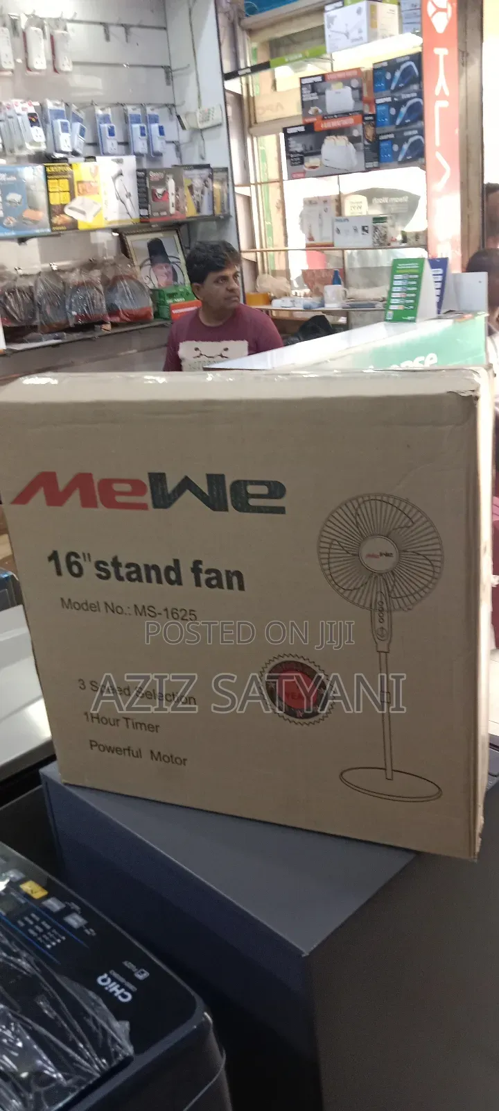 High Quality Perfomance 16 Inch Stand Fan-black